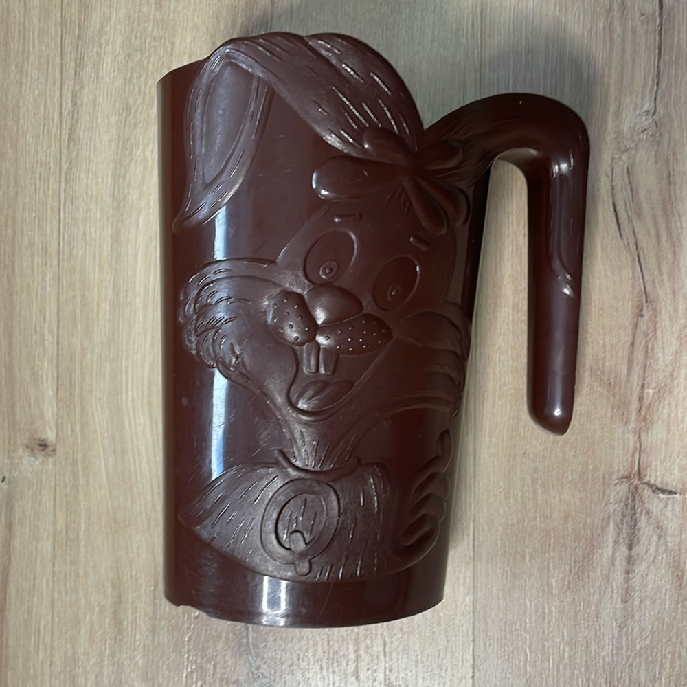 Vintage Nesquik Milk Bag Jug. Brown.‎ Made in Canada.
